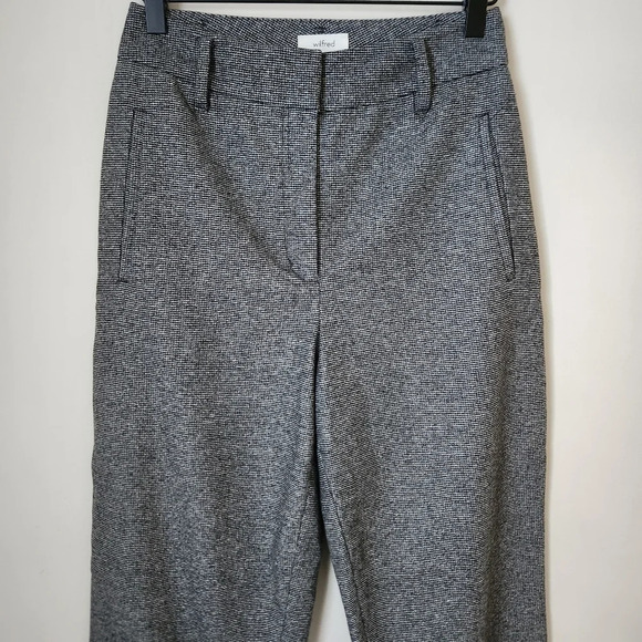 Aritzia Wilfred | Jallade High Rise Wool Cashmere Crop Trouser Pant - Size 4 - Picture 3 of 12